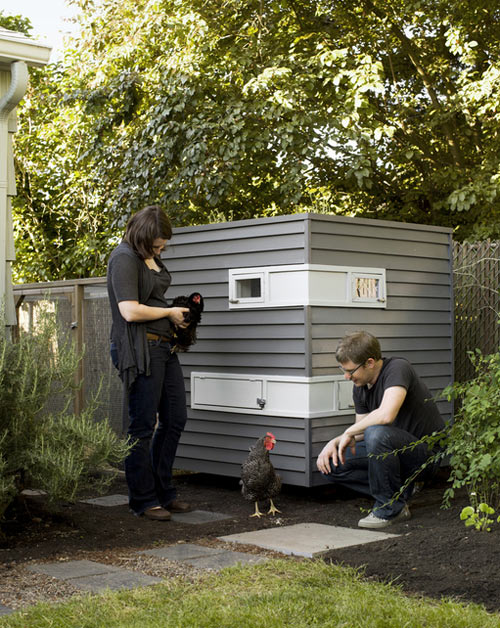 DIY Hønsehus til den moderne have, byg et hønsehus i Funkis udgave